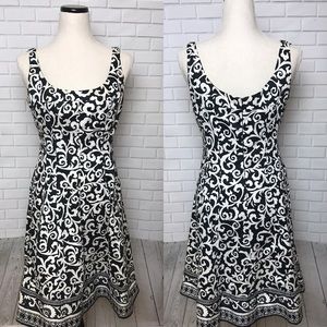 Jones Wear Dress Brocade jacquard dress fit flare
